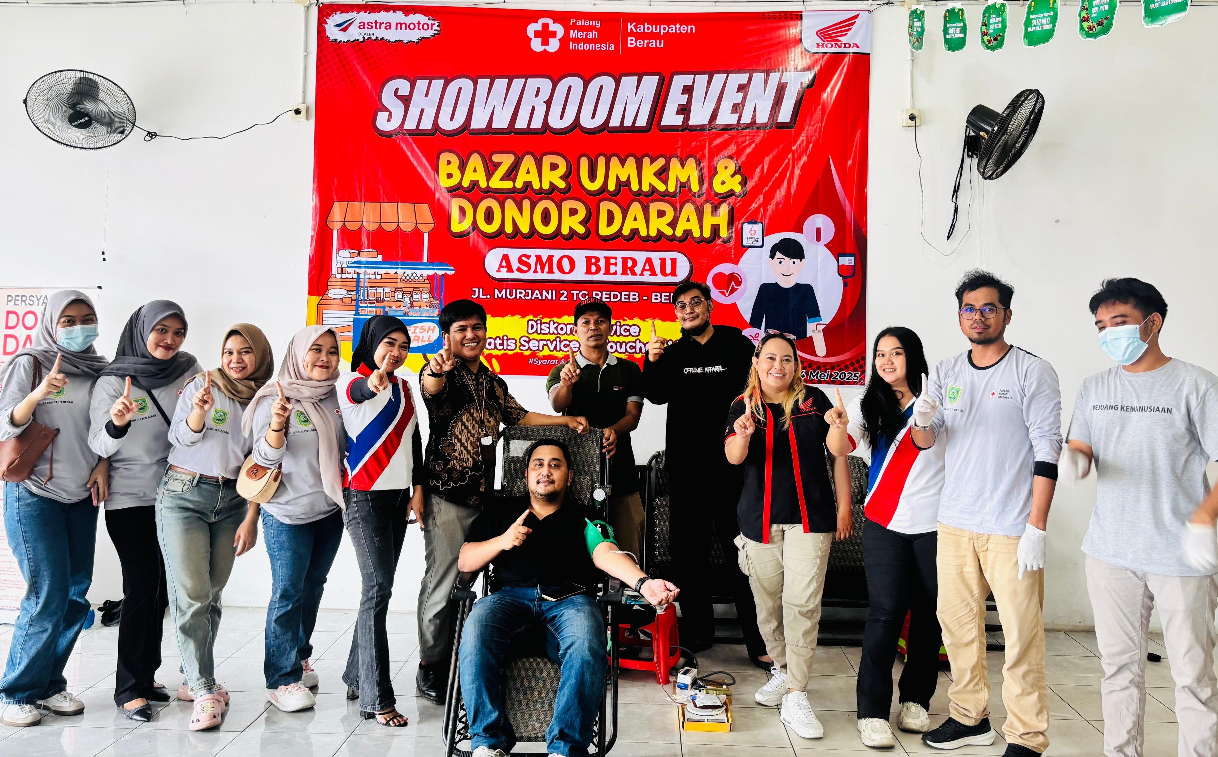 Astra Motor Berau Ajak Donor Darah Sambil Dukung UMKM Lokal