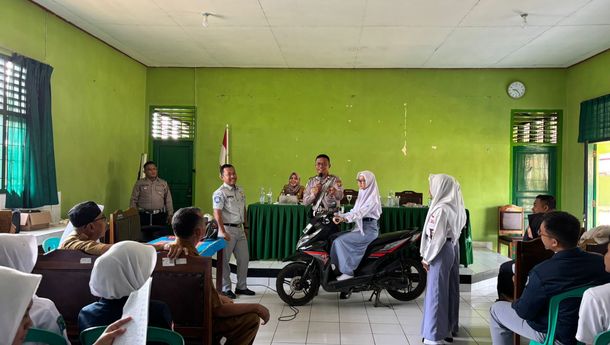Jasa Raharja Inisiasi Kegiatan Pengajar Peduli Keselamatan Lalu Lintas di SMAN 1 Abung Semuli