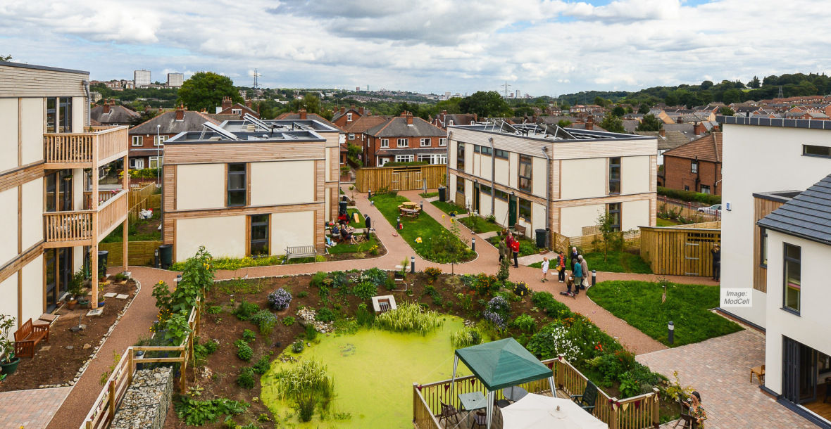 llustrasi co-housing.