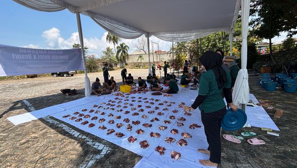 Peringati Idul Adha, Emersia Kurban 3 Kambing dan 3 Sapi