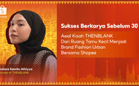 Mutiara Kamila Athiyya, sosok di balik brand fashion THENBLANK, memulai perjalanannya di usia 15 tahun.
