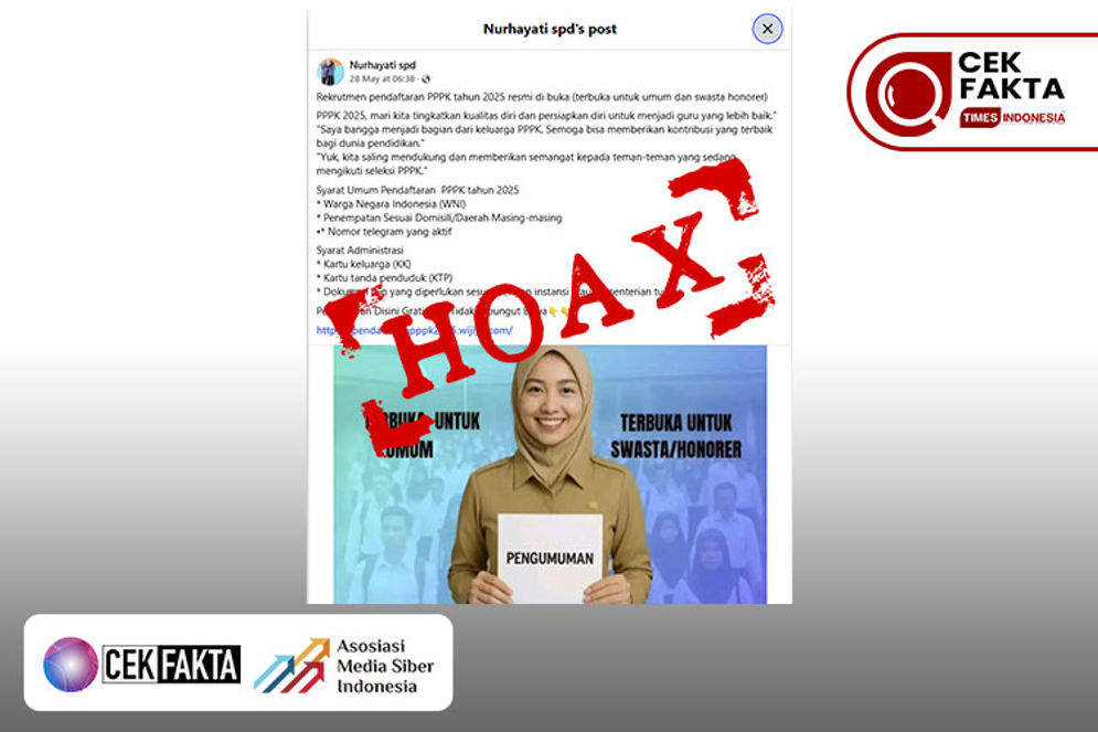 Hoaks: Tautan Pendaftaran PPPK 2025, Cek Faktanya  Yuk!