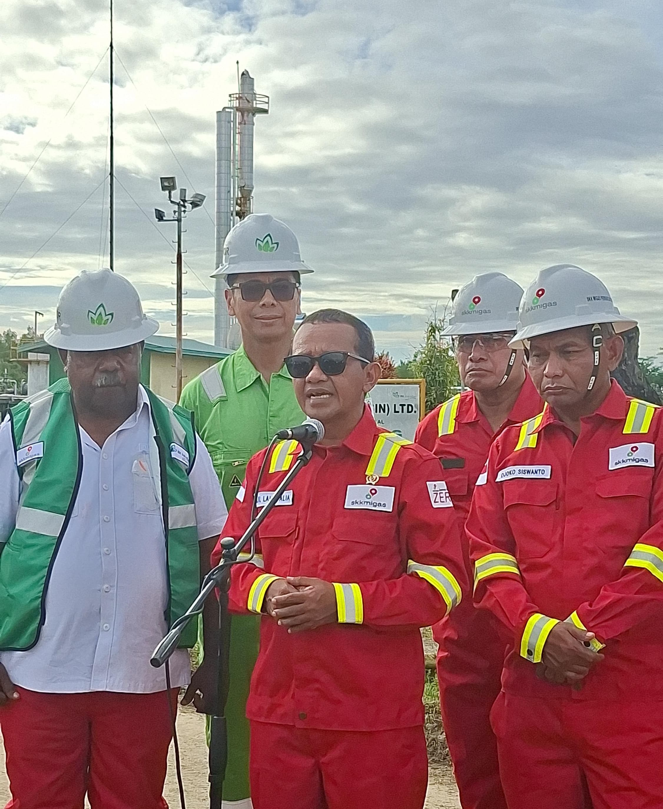 Menteri Energi dan Sumber Daya Mineral (ESDM) Bahlil Lahadalia melakukan kunjungan kerja di Arar Gas dan LPG Plant.