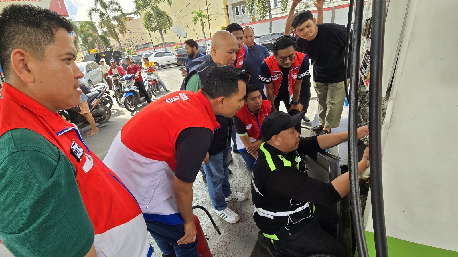 Pertamina Patra Niaga Regional Sumbagut melalui Sales Area Manager Medan dan Sibolga melakukan inspeksi ke beberapa SPBU