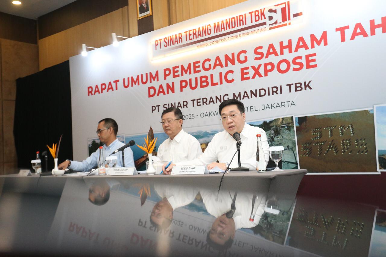 Rapat Umum Pemegang Saham Tahunan (RUPST) PT Sinar Terang Mandiri Tbk (MINE) di Jakarta, Selasa, 10 Juni 2025.