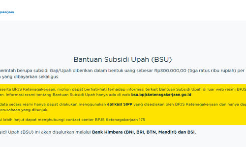 Cara Cek BSU 2025.