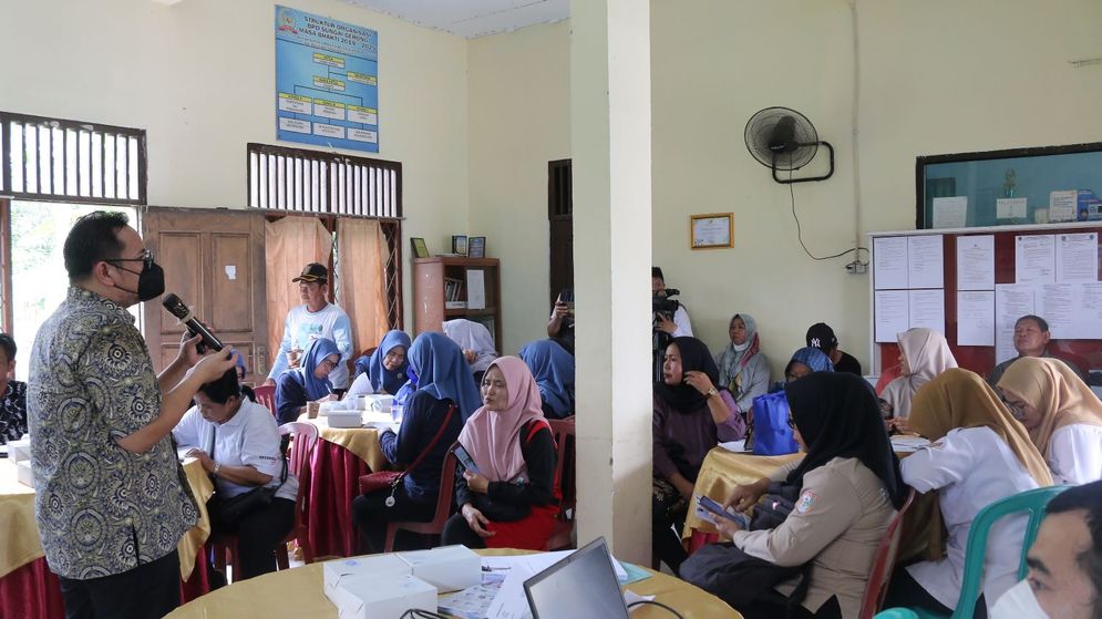 Makin Dekat dengan Masyarakat, BPJS Kesehatan Palembang Gelar Sosialisasi di Desa Sungai Gerong