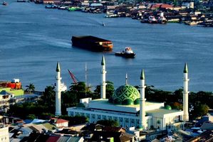 Sungai Mahakam, batubara, batu bara, tugboat, tongkang 