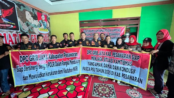 GRIB Dukung Kepolisian Jaga Kamtibmas Pasca PSU Pesawaran