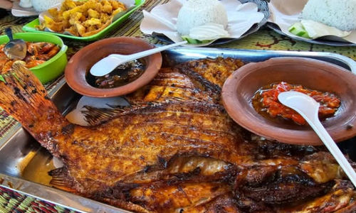 Seafood di Warung Makan Bu Prapti Pantau Watukarung Restoran.