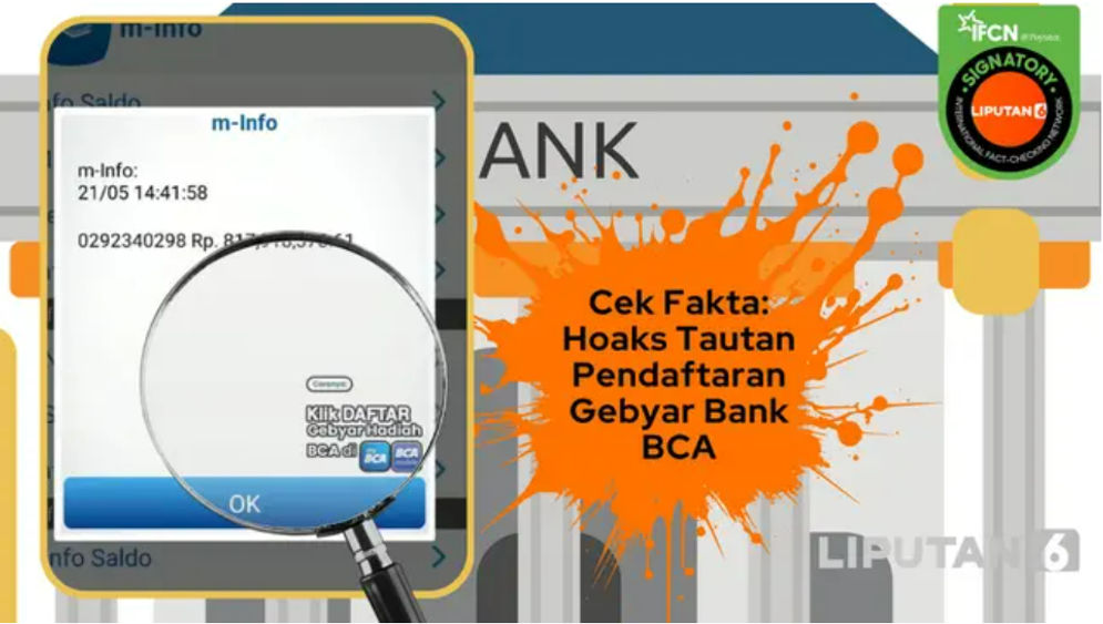 Hoaks: Tautan Pendaftaran Gebyar Hadiah Bank BCA 2025, Cek Faktanya Yuk!
