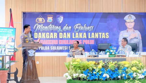 Jasa Raharja Hadiri Monev Gakkum Korlantas Polri di Polda Sulawesi Selatan