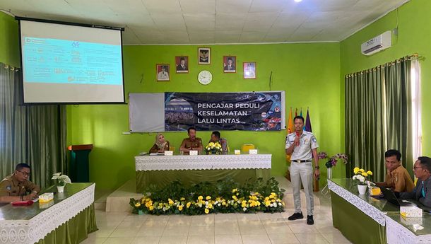 Jasa Raharja Kembali Gelar PPKL di SMPN 1 Pesawaran
