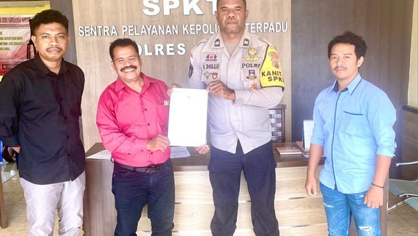 Firmus Resmi Laporkan Kasus Pengrusakan Tanaman ke Polres Sikka