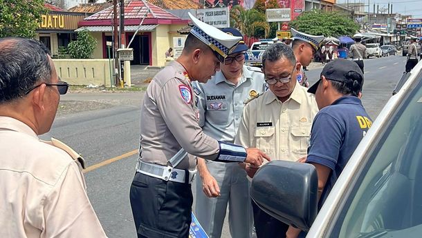 Jasa Raharja Bersama Mitra Operasi Gabungan di Kecamatan Baradatu Way Kanan