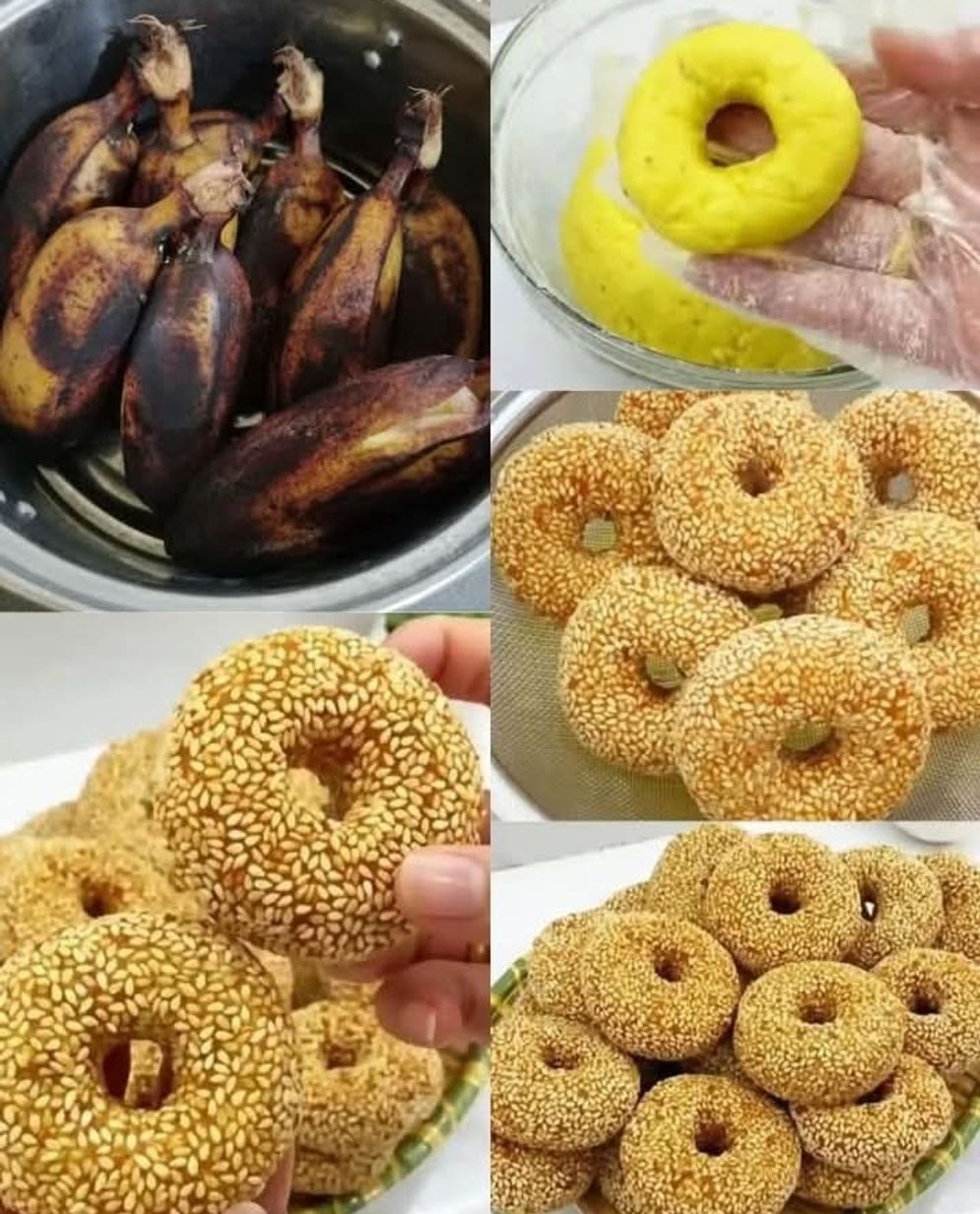 Kue Pisang Donat Wijen
