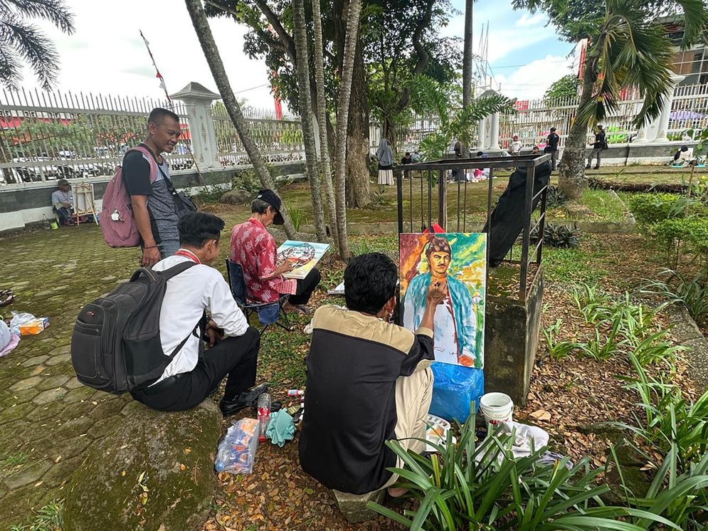 Pengunjung Museum SMB II Membludak, Antusias Ikut Lomba Melukis Pahlawan Nasional asal Palembang, Cek Pemenangnya