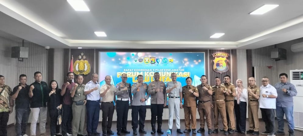 Jasa Raharja Bersama Mitra FGD Forum Komunikasi Lalu Lintas wilayah Bandar Lampung
