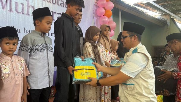 Berbagi Berkah Muharram, PLN UP3 Pringsewu Salurkan Bantuan Sekolah untuk Ratusan Anak Yatim