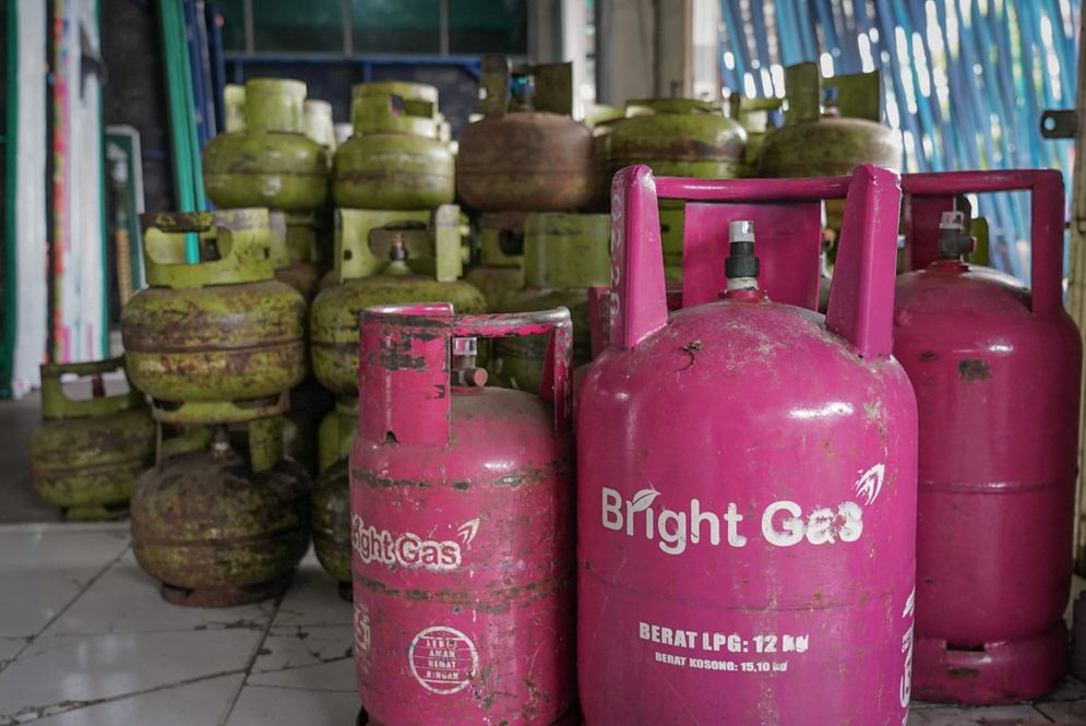Ilustrasi LPG di pangkalan resmi Pertamina