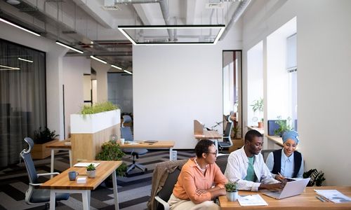 Ilustrasi coworking space.