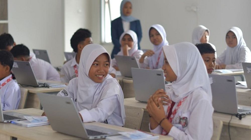 Ilustrasi anak sekolah.