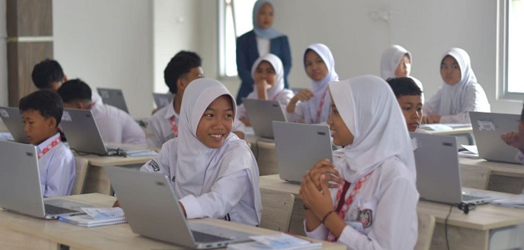Ilustrasi anak sekolah.