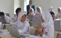 Ilustrasi anak sekolah.