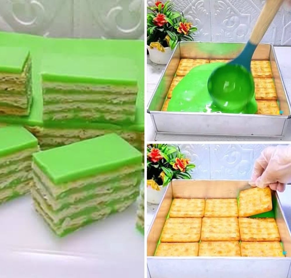 Puding Batik Pandan Biskuit Gabin
