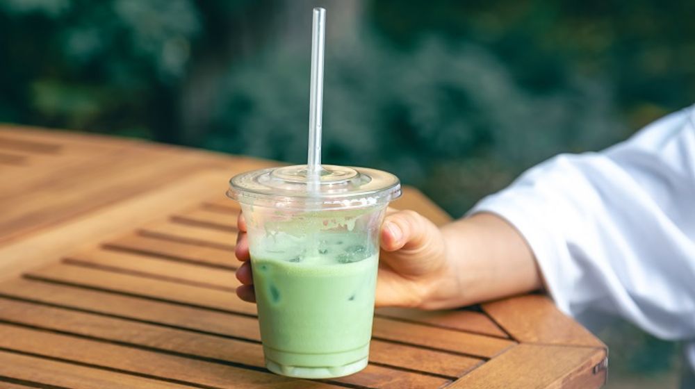 Ilustrasi minuman matcha.