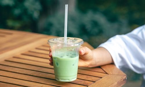 Ilustrasi minuman matcha.
