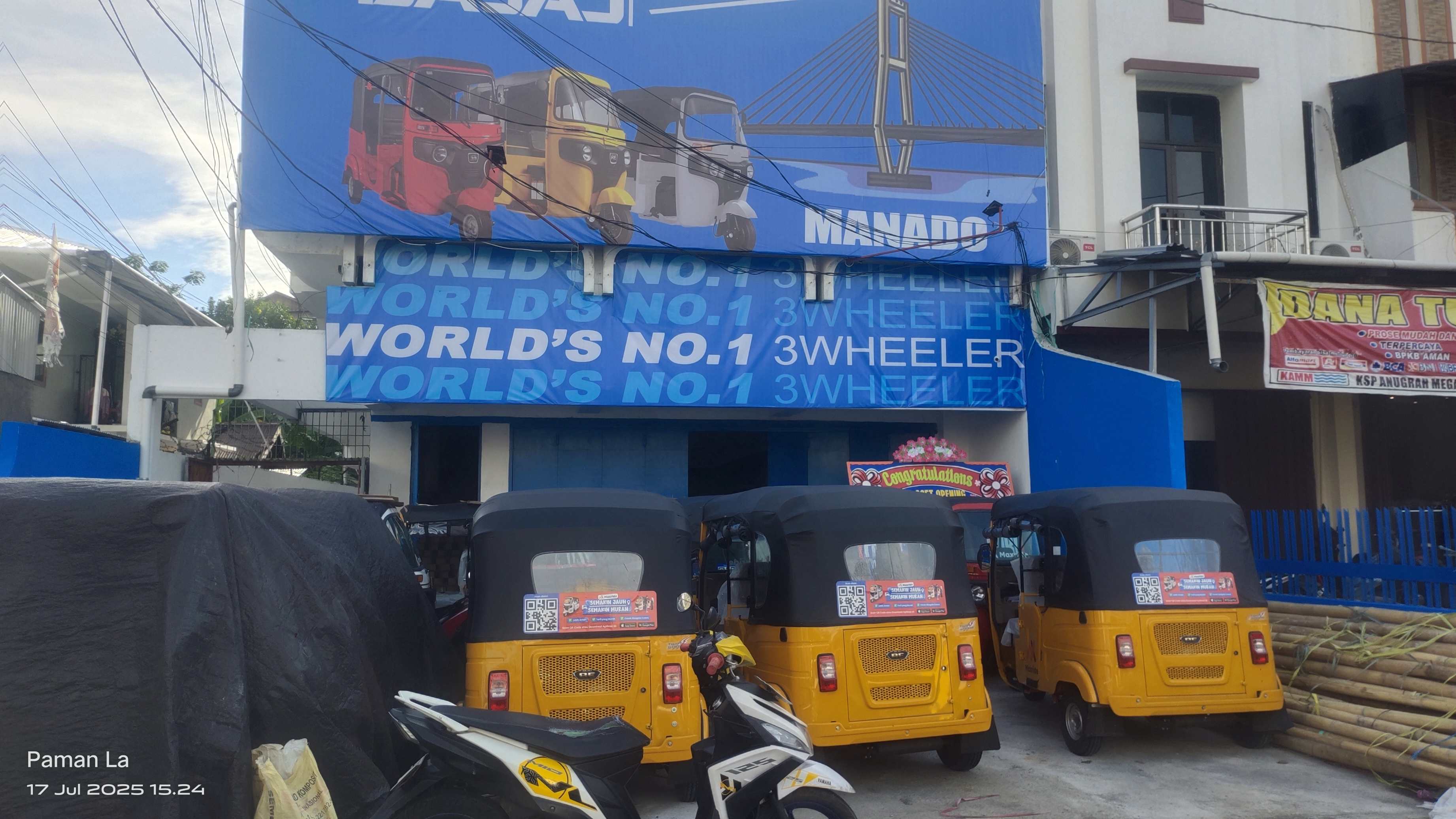 Kehadiran Bajaj Maxride ancaman munculnya pengangguran di Kota Manado. (Foto:Istimewa)