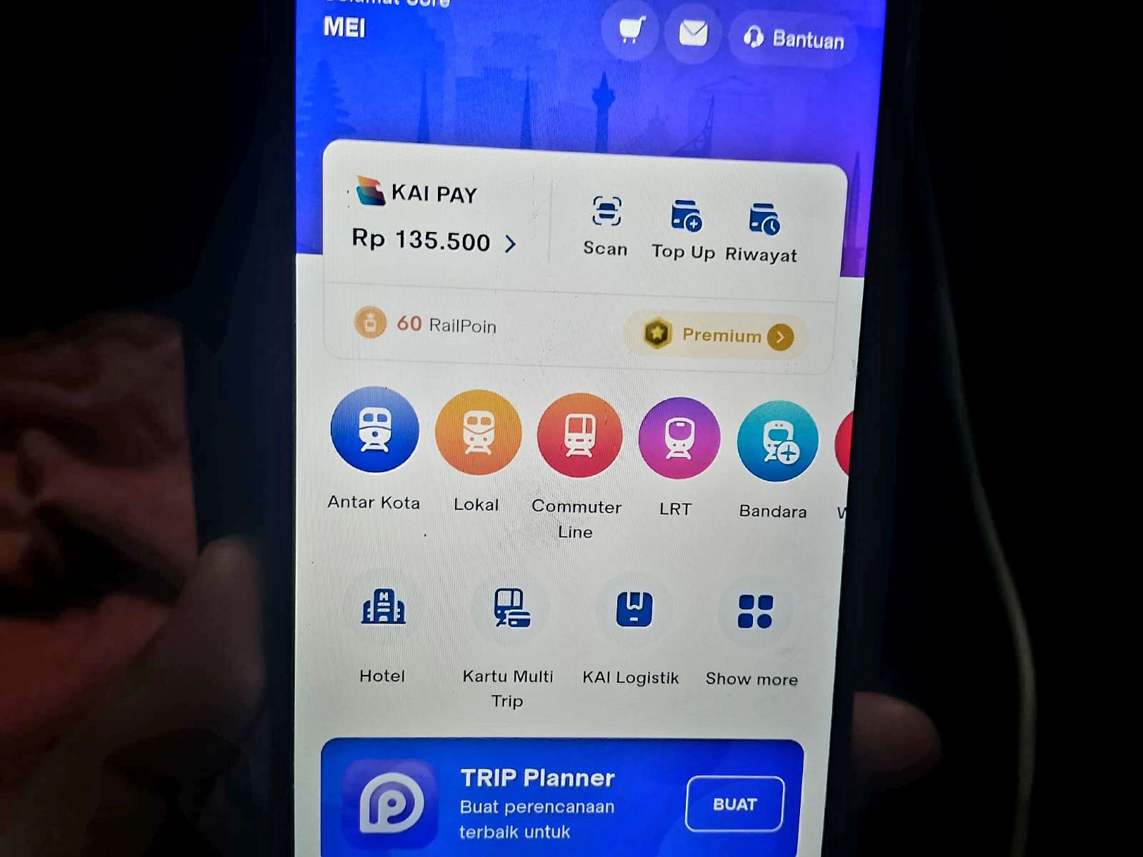 Pemesanan tiket melalui aplikasi Access by KAI