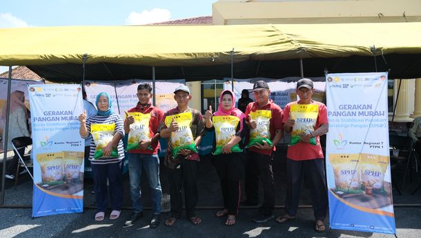 Dukung Ketahanan Pangan, PTPN I Gelar Pasar Murah Beras