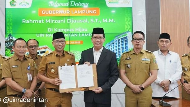 Kunjungi UIN Raden Intan, Gubernur Mirza Siap Kolaborasi Bangun Peradaban Pendidikan