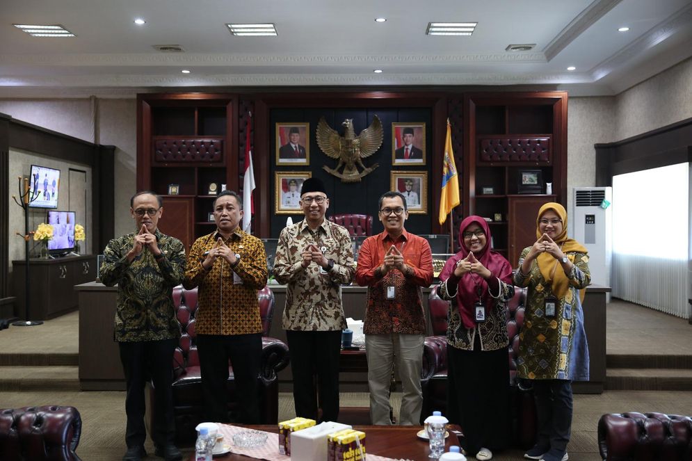 Kepala Badan Pusat Statistik (BPS) Provinsi Lampung melakukan audiensi dengan Gubernur Lampung, Rahmat Mirzani Djausal, pada Jumat (18/7/2025). 