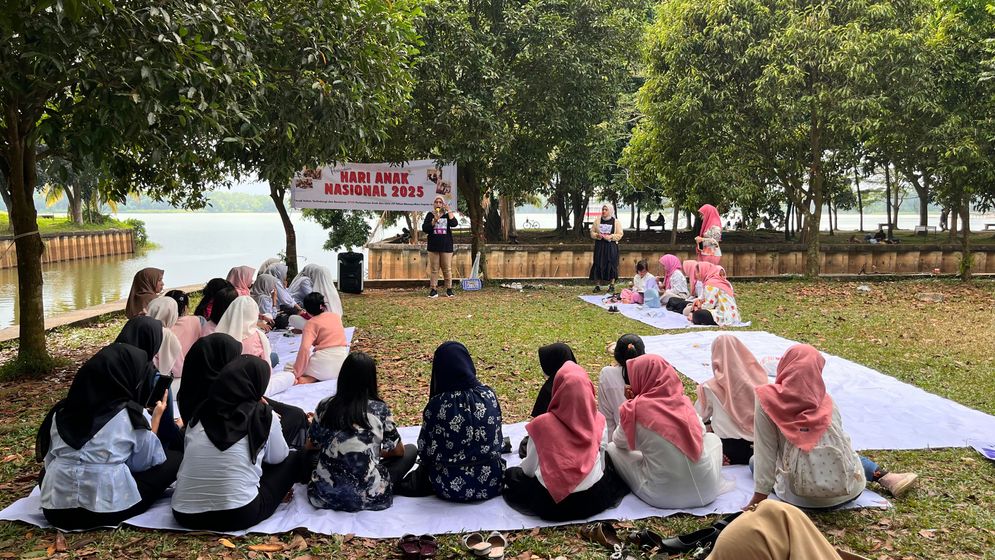 Suasana peringatan Hari Anak Nasional yang diselenggarakan WCC Palembang