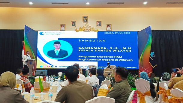 Tingkatkan Pelayanan Publik Berbasis HAM, Kanwil Kementerian HAM Lampung Dorong ASN Terapkan P5HAM