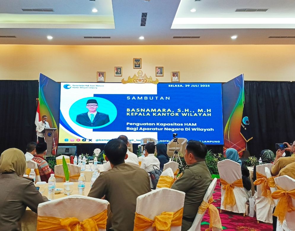 Kanwil Kementerian HAM Lampung menggelar Penguatan Kapasitas HAM bagi ASN