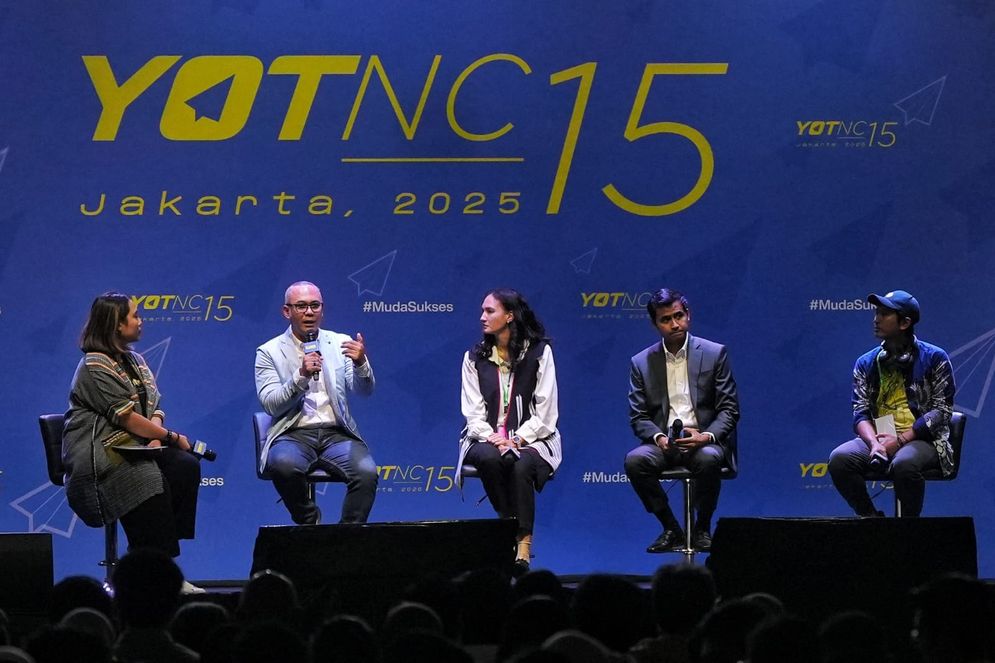 Arief Kurnia Risdianto (Dua Dari Kiri), Direktur Manajemen Risiko PGN saat menjadi narasumber Young On Top National Conference (YOTC) ke-15 di Balai Kartini, Jakarta beberapa waktu lalu.