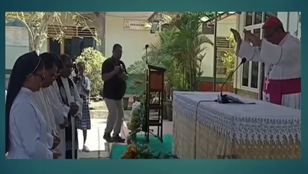 Wabup Sikka Hadiri Misa Pelantikan Ketua dan Kepala Sekolah Yayasan SANPUKAT: Pendidikan Harus Mewujudkan Perubahan Nyata