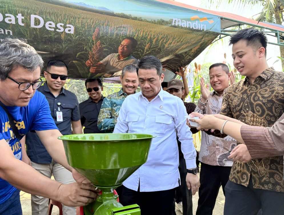Bank Mandiri Dorong Ekonomi Desa Lewat Budidaya Sorgum di Kabupaten Bogor