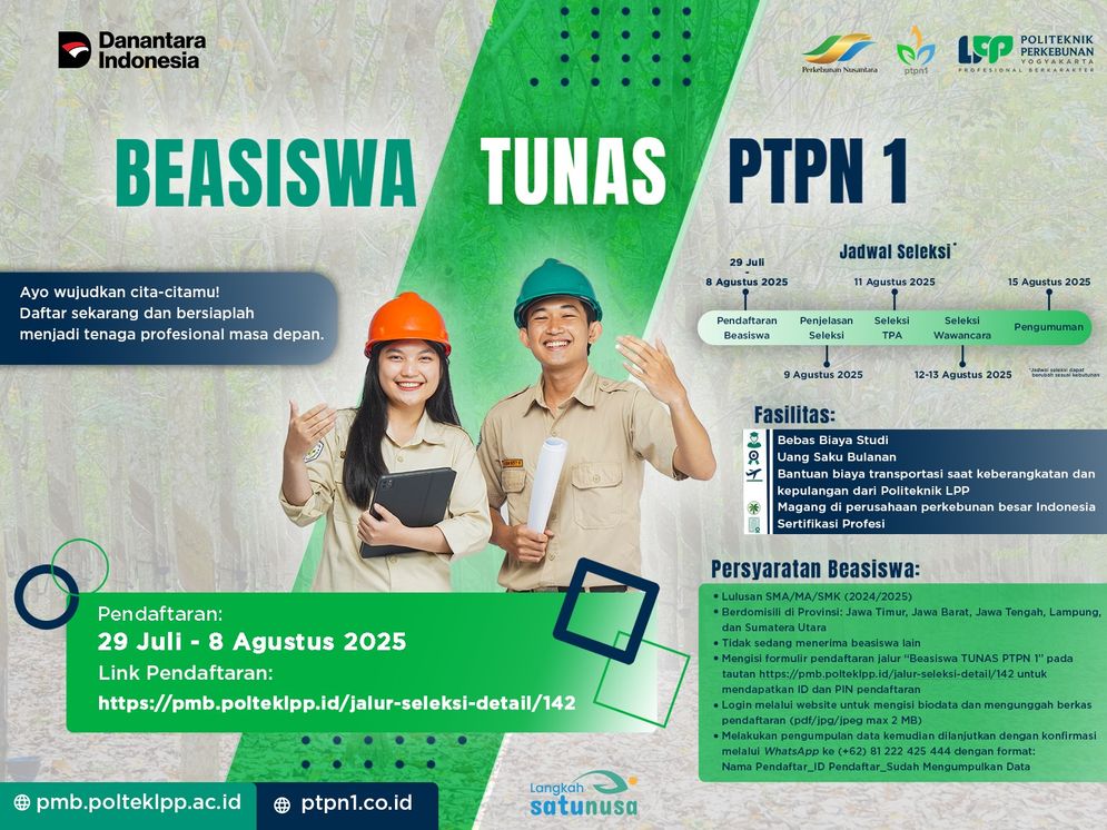 Program Beasiswa Tunas PTPN I