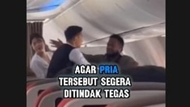 Viral! Penumpang Tampar Pramugari di Dalam Pesawat, Warganet Geram