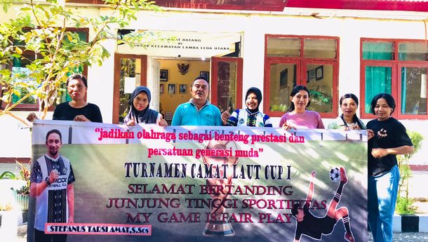 Tokoh Muda Stefanus Tarsi Dukung Turnamen Camat Laut Cup I di Dampek, Semarakkan HUT ke-80 RI