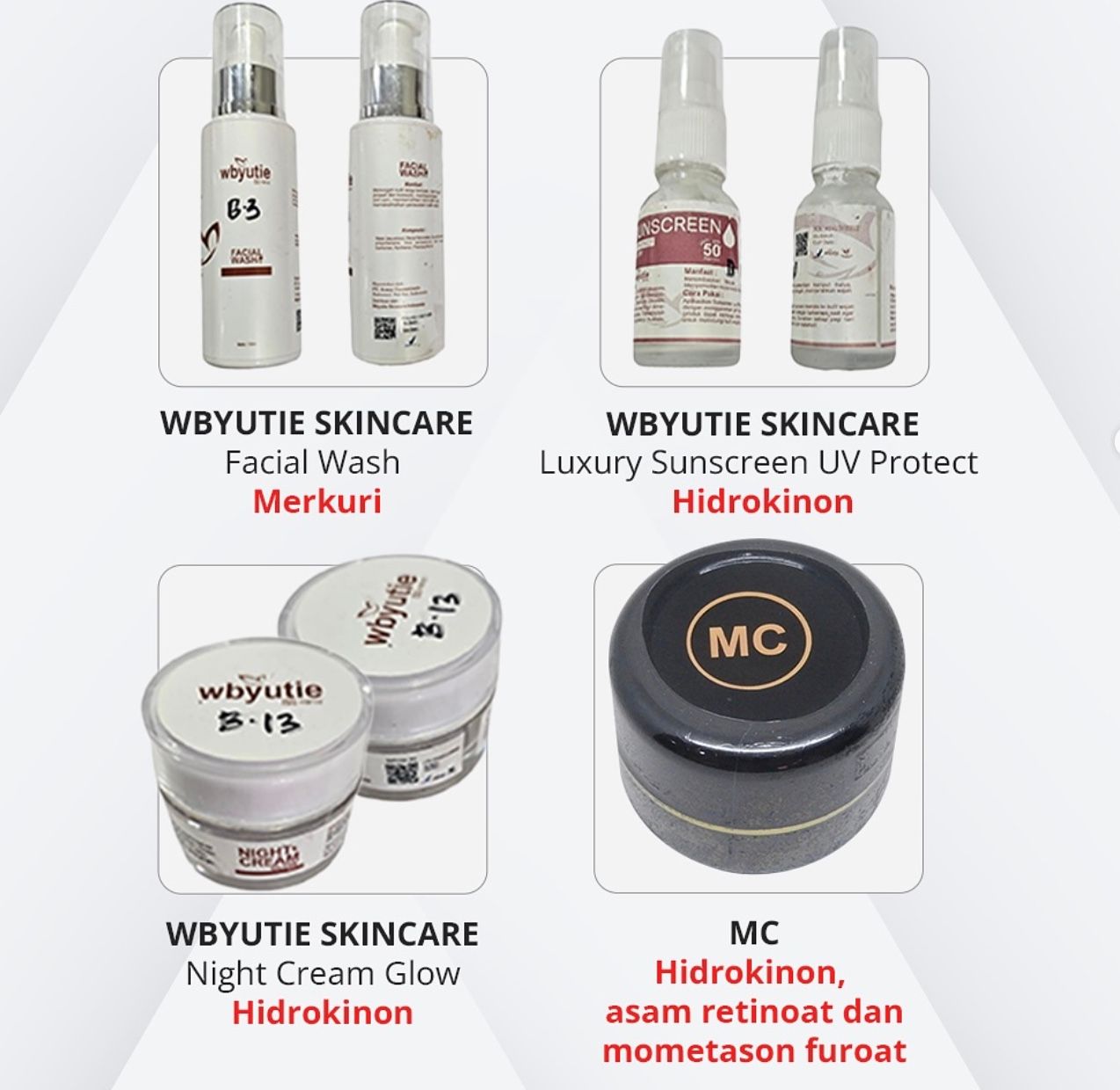 Waspada Kosmetik Ilegal! BPOM Temukan 34 Kosmetik Mengandung Bahan Berbahaya
