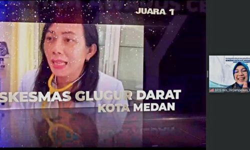Puskesmas Glugur Darat meraih juara satu lomba video edukasi JKN yang digelar BPJS Kesehatan