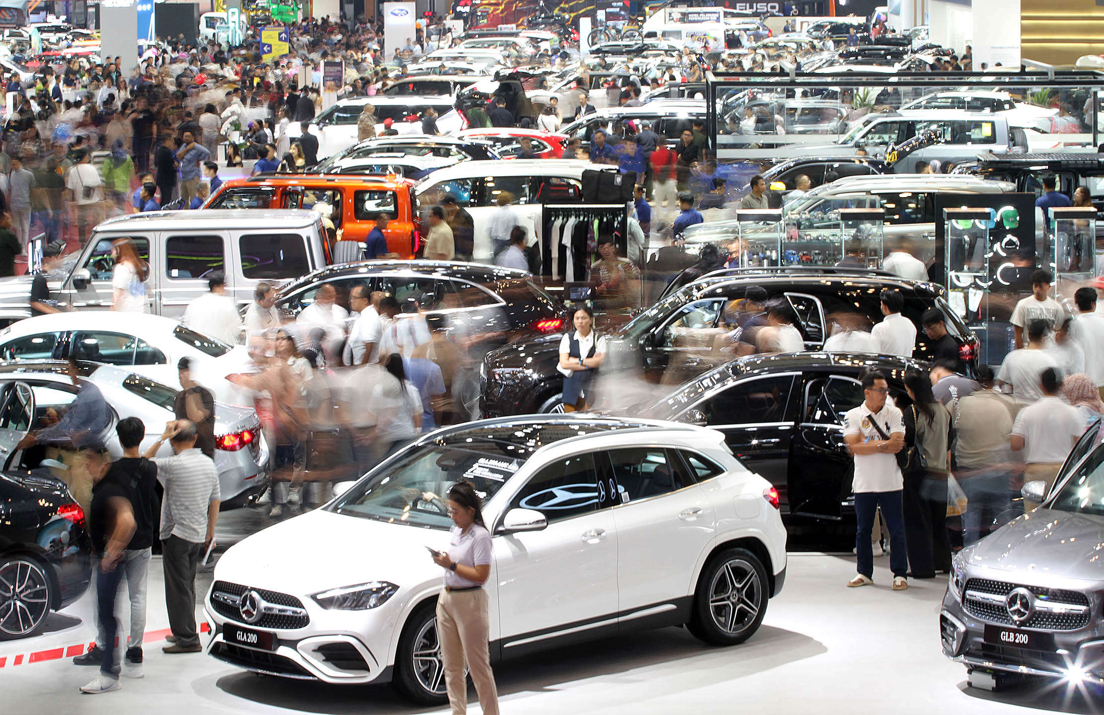 Pameran otomotif GIIAS 2025 di Indonesia ICE BSD, Tangerang.