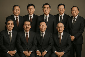 Ilustrasi sembilan naga.