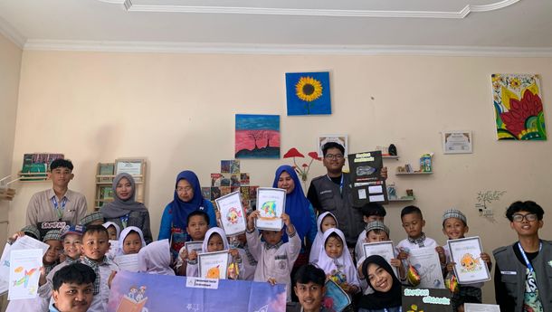 MSE dan Mahasiswa KKN Tematik Gelar Rumah Pintar Anak TK di PKBI Lampung